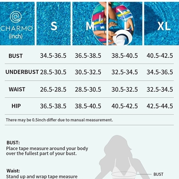 NWOT Charmo Women Triangle Halter One Piece Only Brazilian Style Top Siz… - Picture 14 of 14